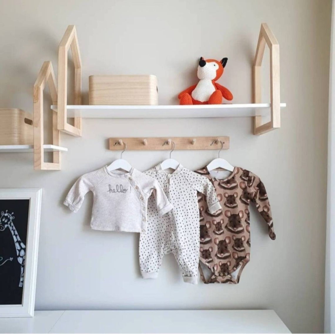 Nursery Shelf Wooden Montessori Bookcase Home Designed Etsy