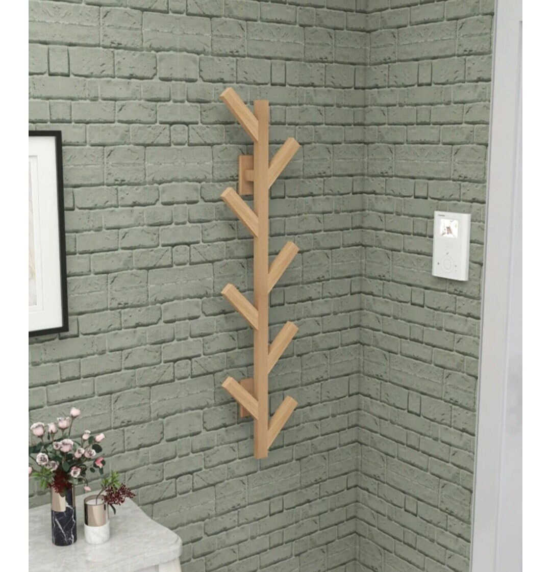 Tree Branch Coat Rack Wooden Coat Rack Hanging Clothes Etsy