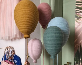 Hanging Balloon Decor | Nursery Decor | Baby Mobile | Boho Home Decor | Baby Shower Decor | Gift For Kids