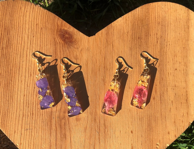 Petal earrings