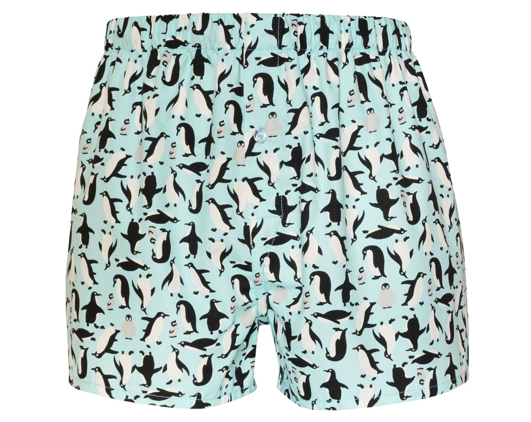 Penguin Boxers Christmas Boxer Shorts Winter Wildlife Gift Etsy