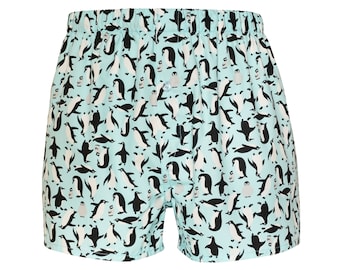 Penguin boxers - Christmas boxer shorts - winter wildlife gift