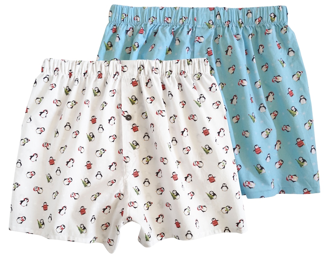 Mini Penguin Boxers Christmas Boxer Shorts Etsy