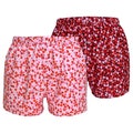 Pink Heart Boxers - Valentines lover boxer shorts - red and pink