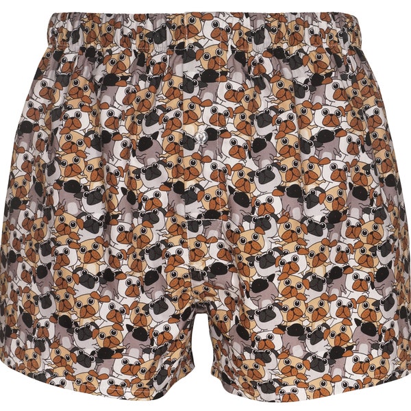 Pug Party boxers - dog boxer shorts - dog lover gift