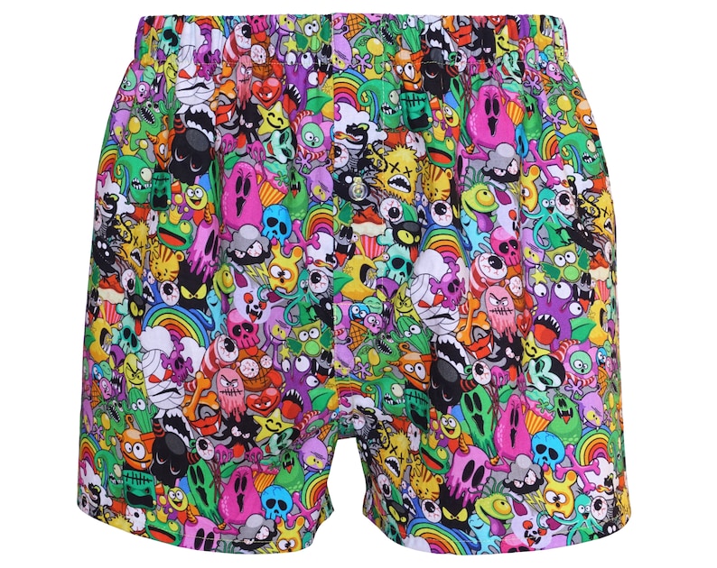 Crazy Creatures boxer shorts  - Halloween boxers 