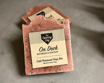 Scented Soap Bar for body, Cold Processed Soap, The Opening Day