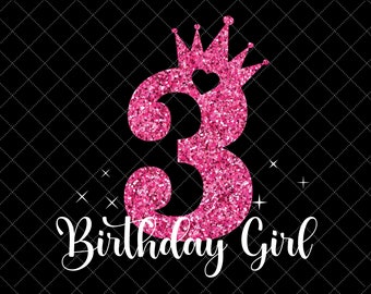 Download 3rd Birthday Svg Etsy