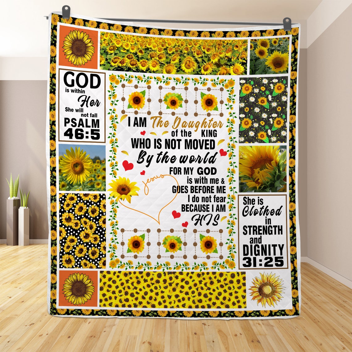 Christian Bedding Quilt Christian Quilt Blanket Faith Jesus Etsy