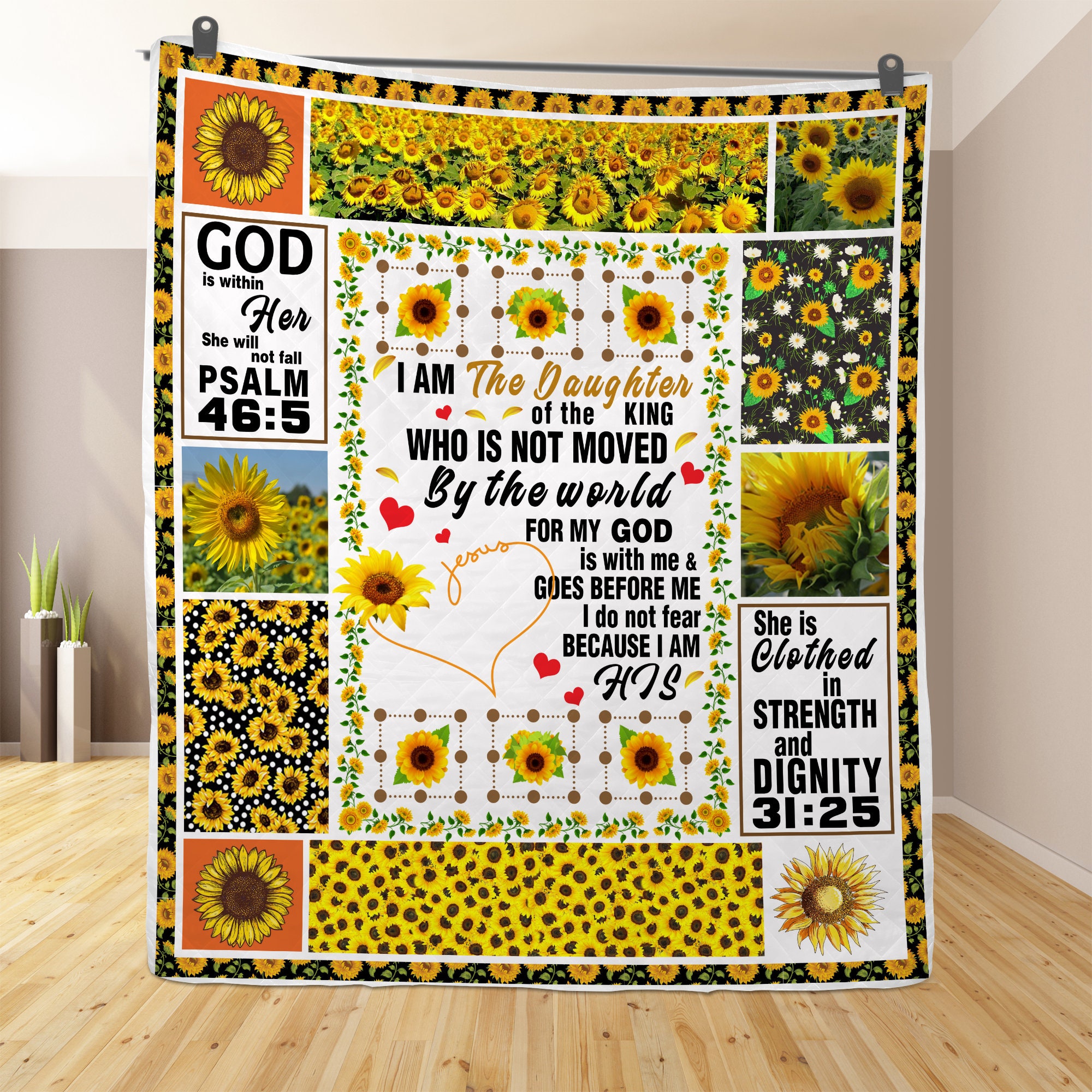 Christian Bedding Quilt Christian Quilt Blanket Faith Jesus Etsy