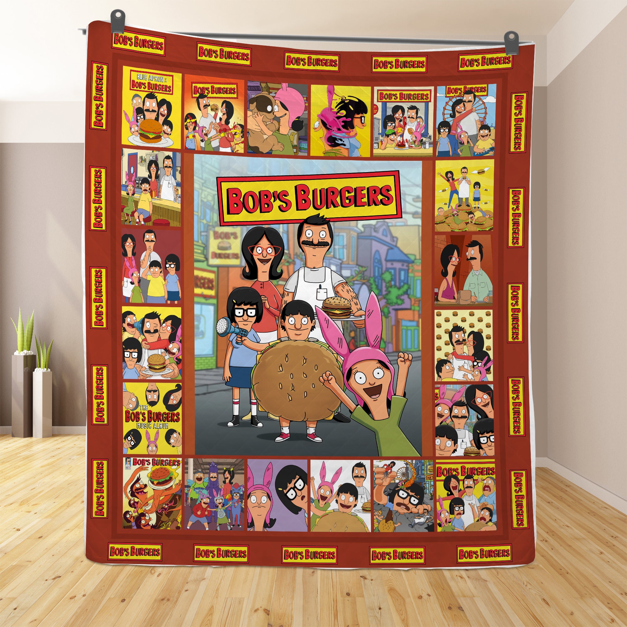 Bob's Burgers Bedding Quilt Bob's Burgers Quilt Etsy