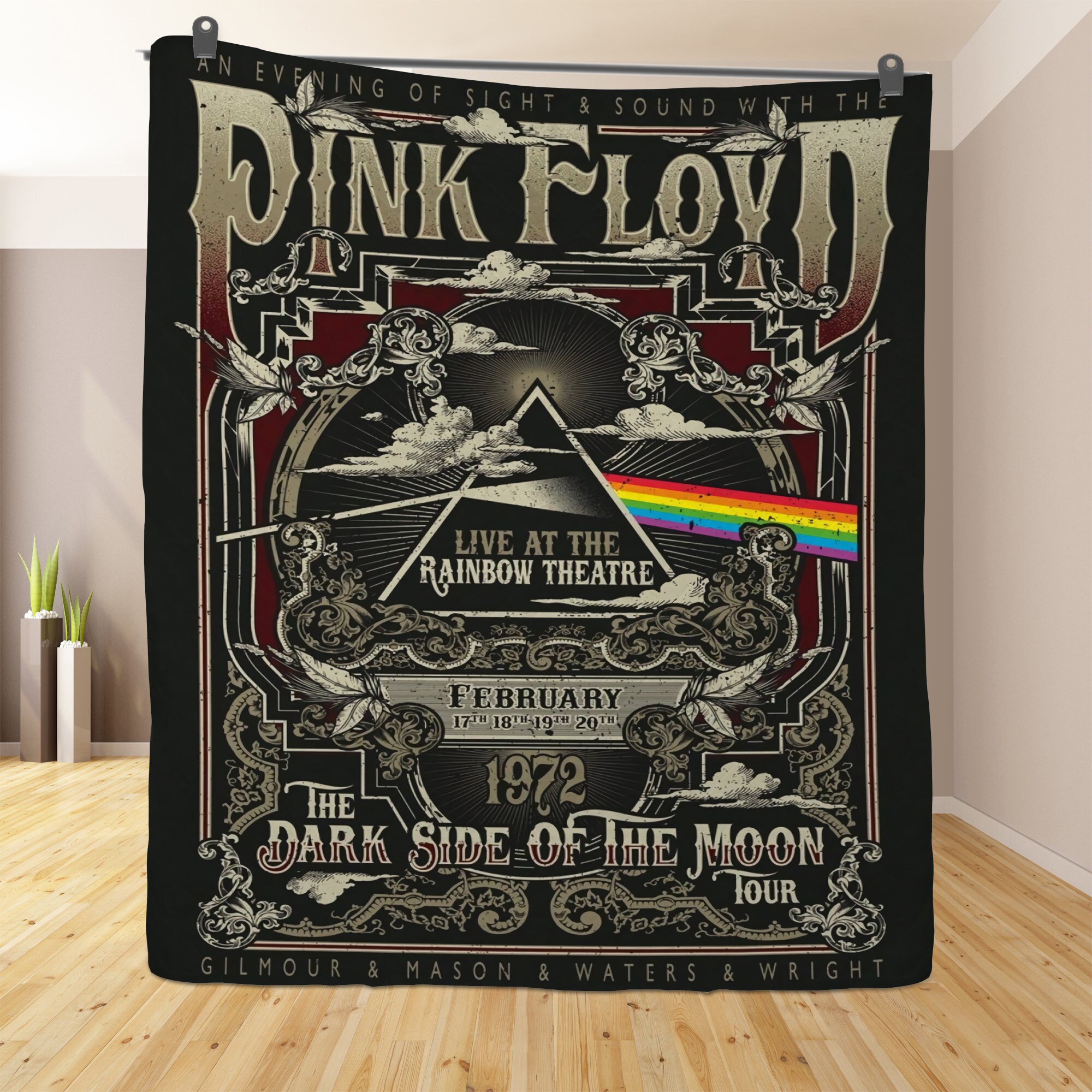 Pink Floyd Rock Band Quilt Blanket Pink Floyd Rock Legend Etsy