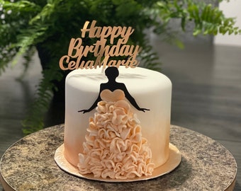Custom Cake Topper / Happy Birthday Cake Topper / Cake Topper