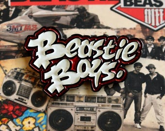 Beastie Boys Punk Enamel Pin Graffiti Logo Hip Hop Music