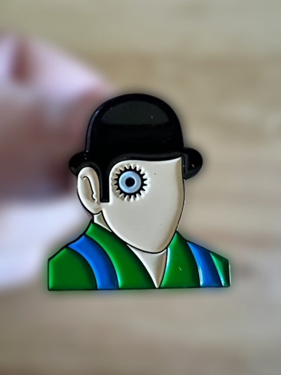 Punk Enamel Pins | Clockwork Orange - Malcolm McDowell Green (Includes FREE Secure Padded Shipping)
