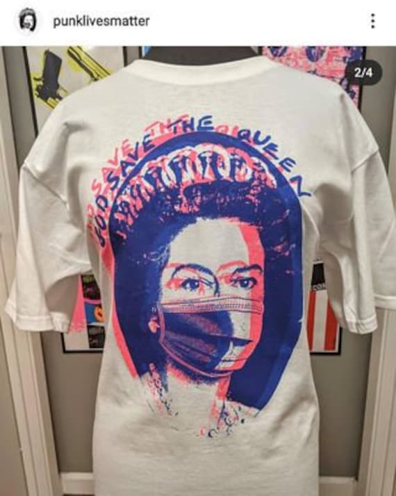 Seditionaries God Save the Queen Punk Rock T-shirt – Covid Masked