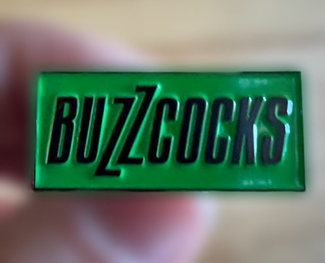 Buzzcocks Green Logo Enamel Pin – Classic Punk Band Badge - Free North ...