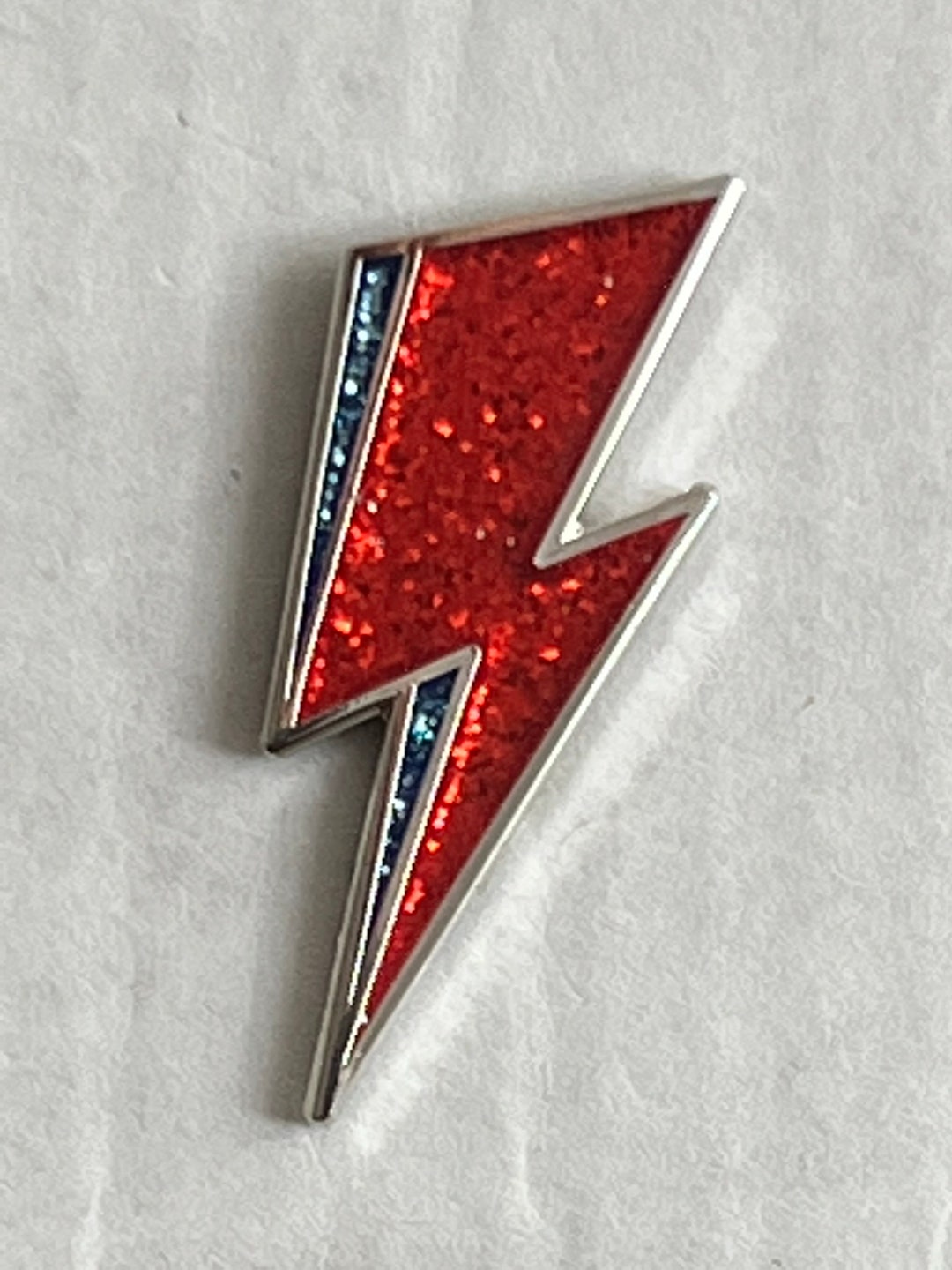 Punk Enamel Pins David Bowie Ziggy Stardust Lightening Bolt includes