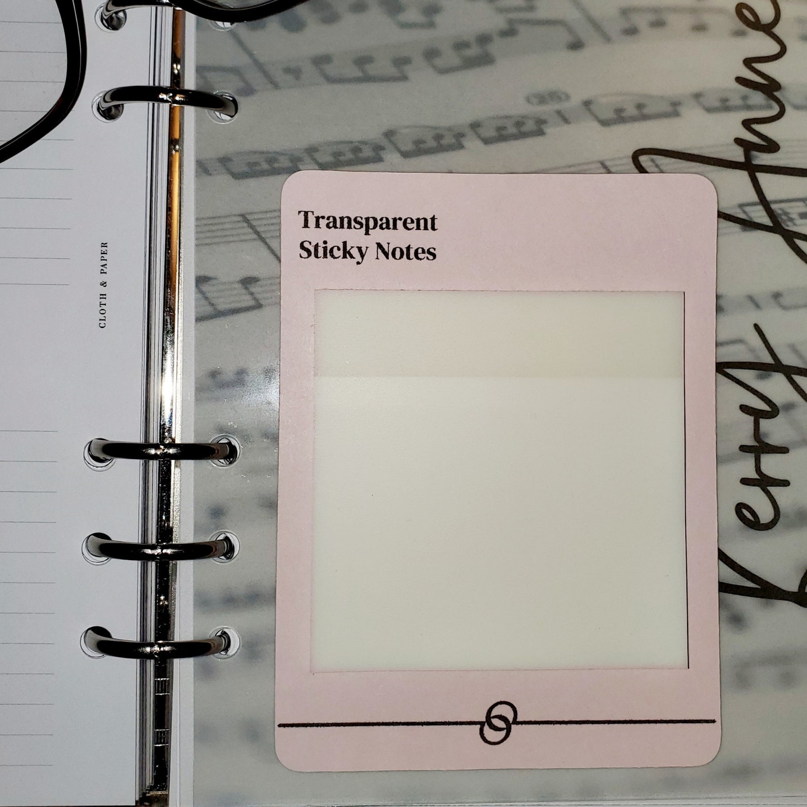 Transparent Translucent Sticky Notes Etsy