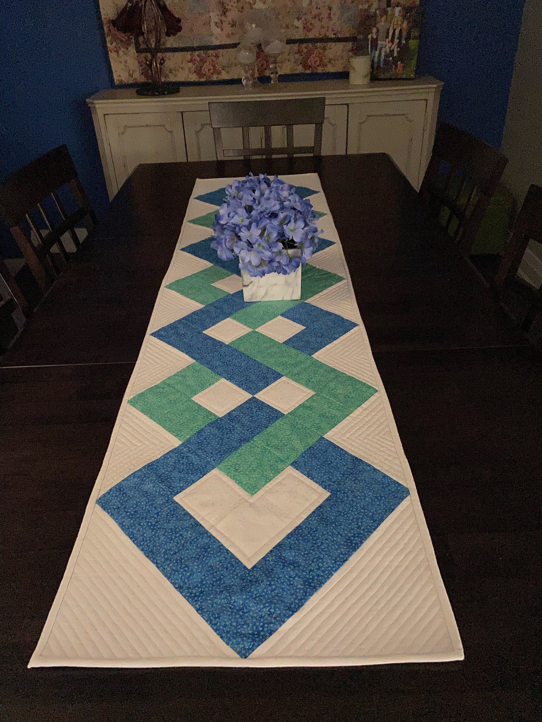 Connecting Squares Table Runner Etsy UK