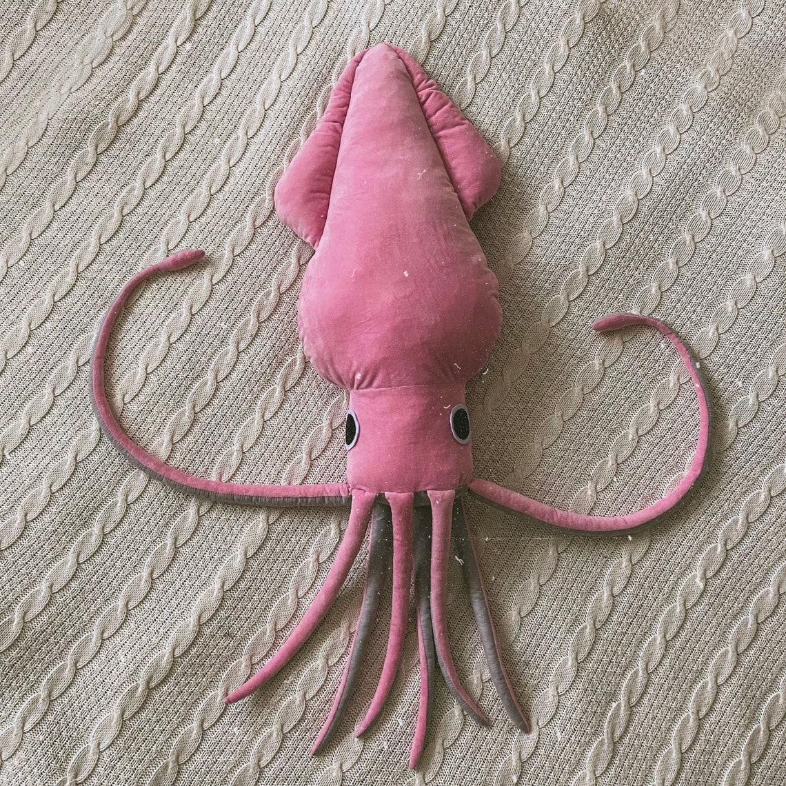 Jumbo Giant Squid Plush Toy Stuffed Marine Animal Large Body Etsy