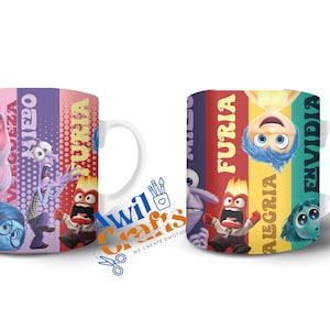 INTENSAMENENTE 4 diseños EN PNG / Intensamente 02/ sublimación/ mug de taza/ diseño para sublimación