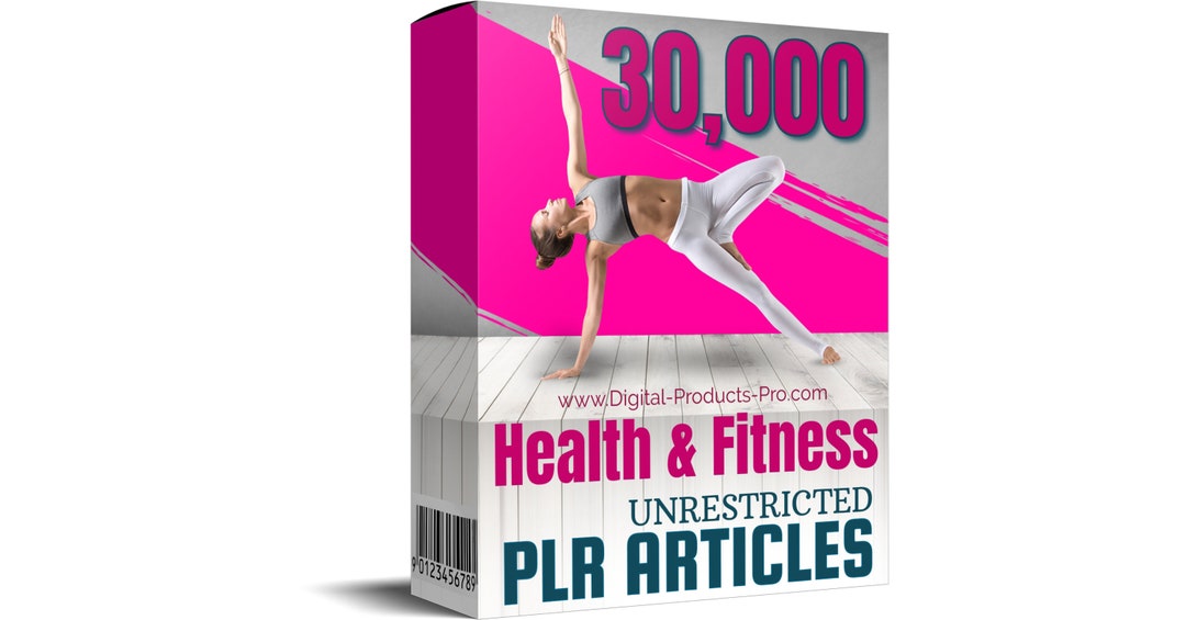 30000 Premium Health & Fitness PLR Unrestricted Articles Etsy