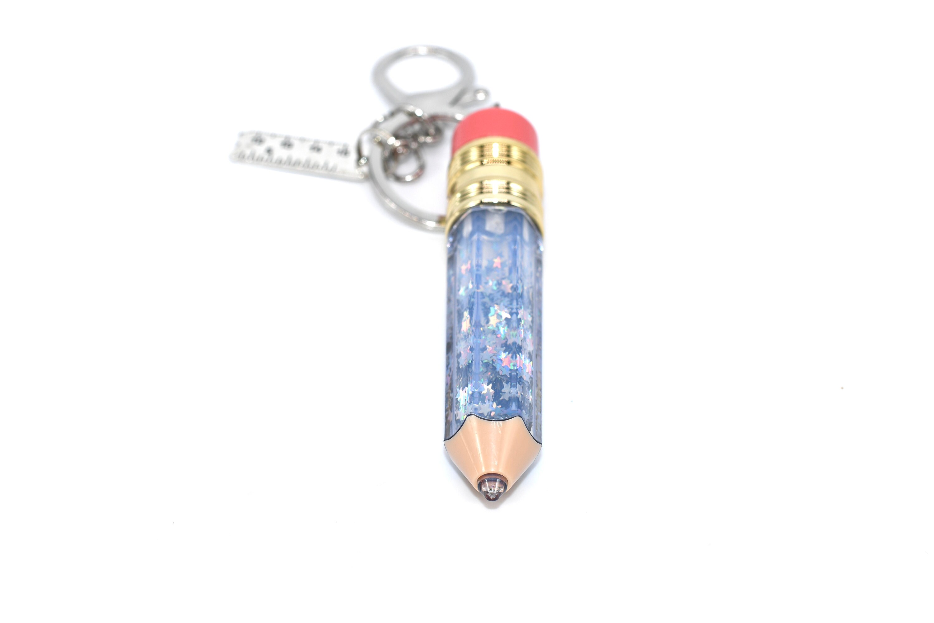 Floating Glitter Pencil Keychain Customizable Teacher Etsy