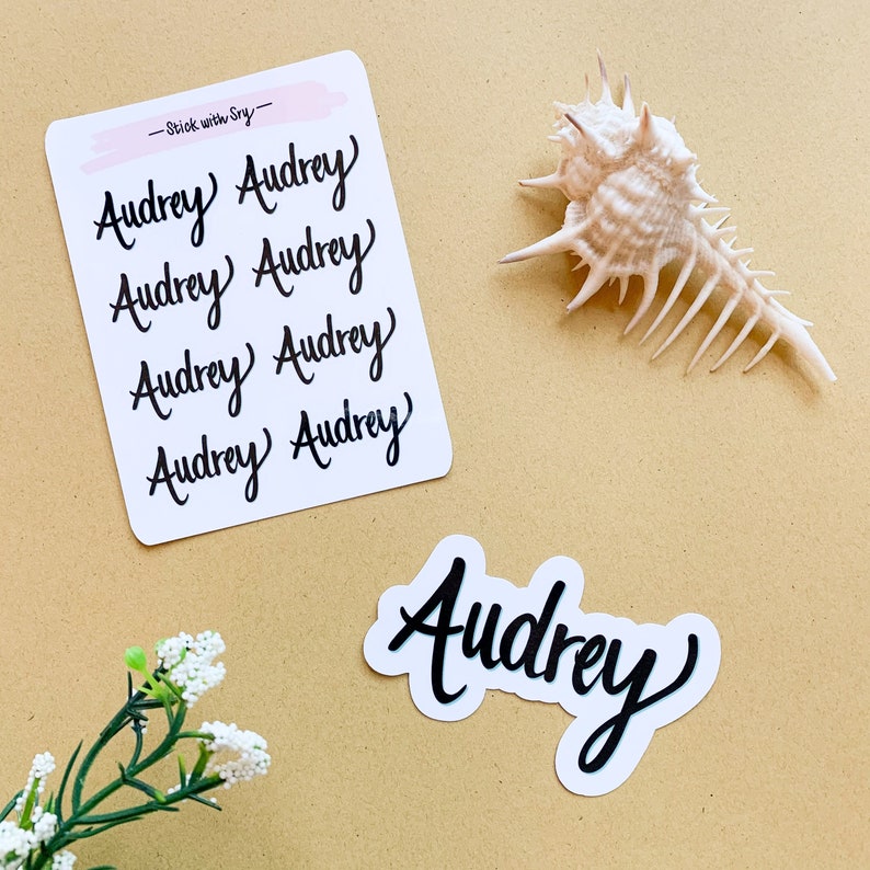 Custom Name Stickers Decal Diecut or Sticker Sheets Etsy