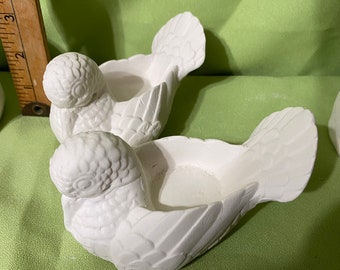 Ceramic Dove Tealight Candle Holders