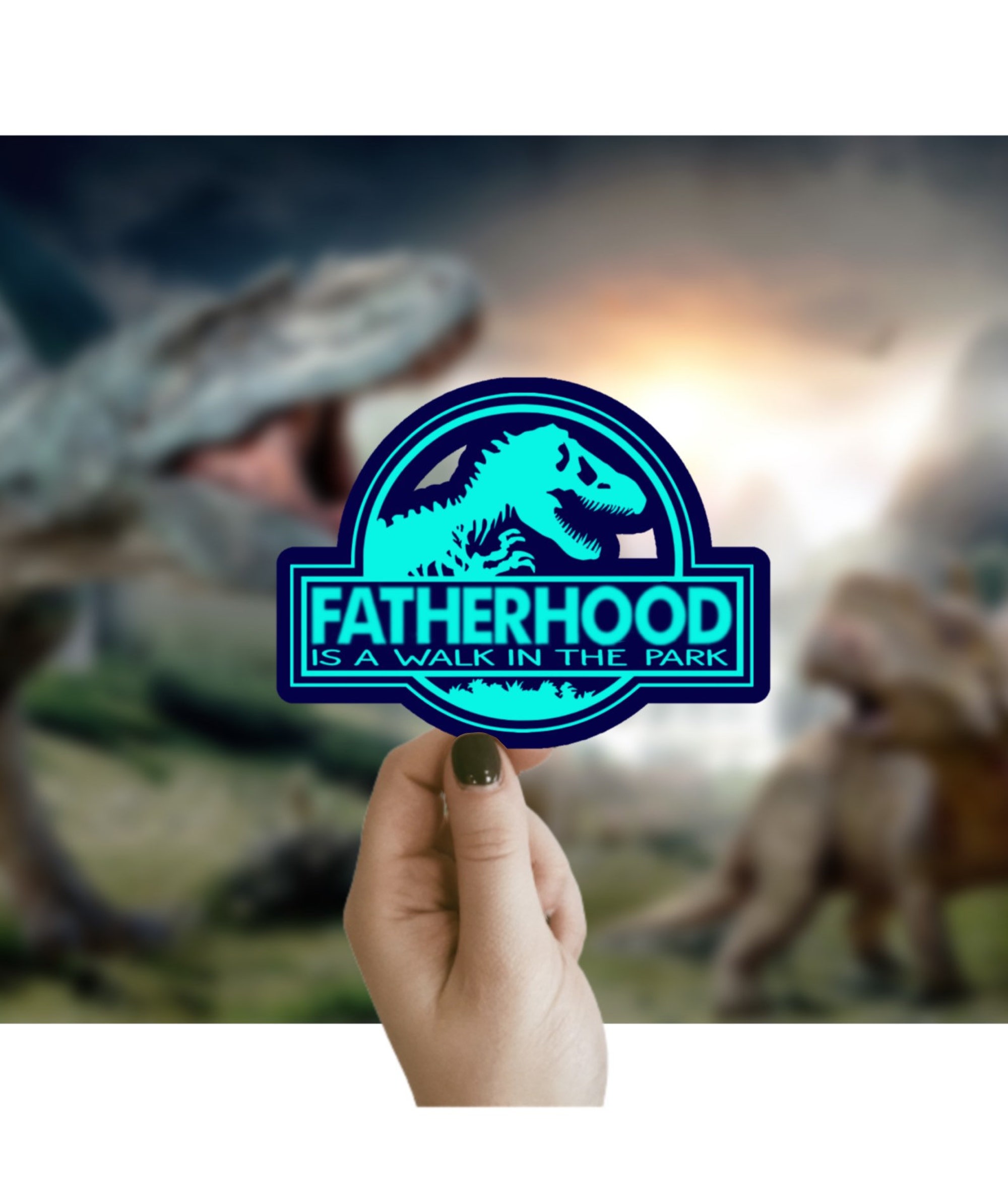 Discover Funny Fatherhood Sticker, Waterproof Sticker