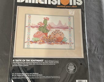 Southwest Desert Still Life Counted Cross Stitch Kit – Dimensions #3687 by Gloria Eriksen