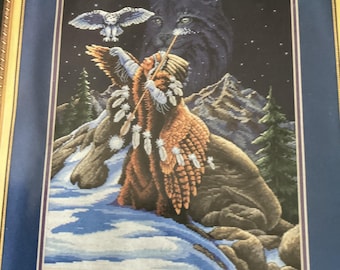 Dimensions Gold Collection “Sacred Connection” Counted Cross Stitch Kit by Sally Smith 11x16 – Sealed