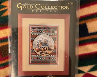 Dimensiones Gold Collection Petites “Southwest Blend” Kit de punto de cruz • 5x7” • Kit de punto de cruz contado vintage • Sellado • Aida de 18 hilos