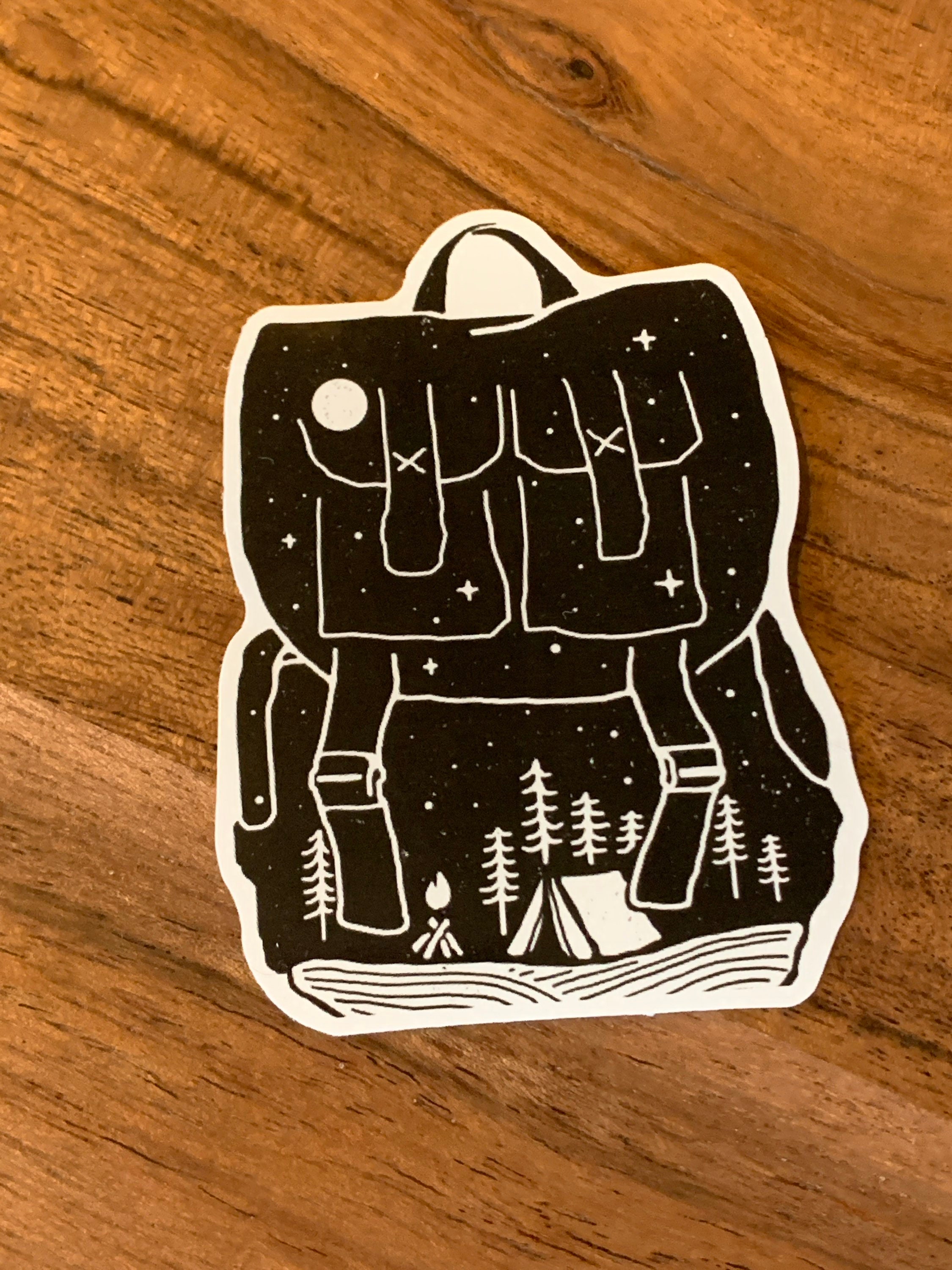 Camping Sticker Etsy