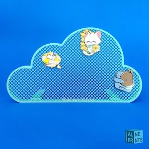 Large Cloud Pin Display Stand, Huge Pin Display Board for Multiple Pins, Pin Display Frame, Free Shipping Canada, Alineprintsyeg
