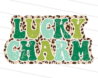 2 Design St. Patrick's Day Png, Lucky Mama Png, Retro St. Patrick Sublimation Design, Leopard Cheetah Pattern Shirt, Lucky Charm png