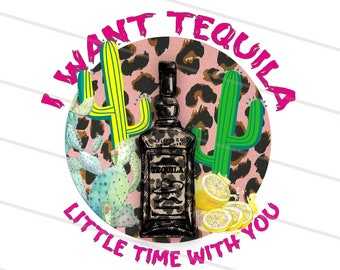 Leopard Tequila Little Time With You, Retro Sublimations, Western Sublimations Designs Downloads, Cheetah PNG Clipart