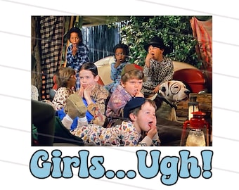 2 Design Girls ugh PNG, little rascals pnd, 90's movie, Retro Valentines sublimation design, valentines day png, Hippie Groovy Valentine png