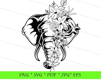 Download Elephant Svg File Etsy