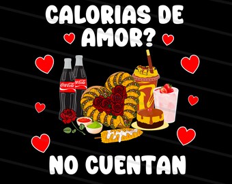 Calorias de amor no cuentan png, mexican valentine png