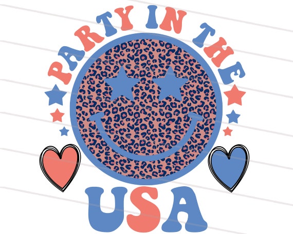 4th Of July PNG, Party In The USA Png, Retro America png, Vintage Patritotic USA celebrations sublimation design Download, Fourth of July