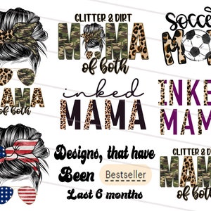 BESTSELLER DESIGNS Mama BUNDLE Png, maman des deux png, maman des deux sublimations, Leopard sublimation designs downloads mom life, Mama png