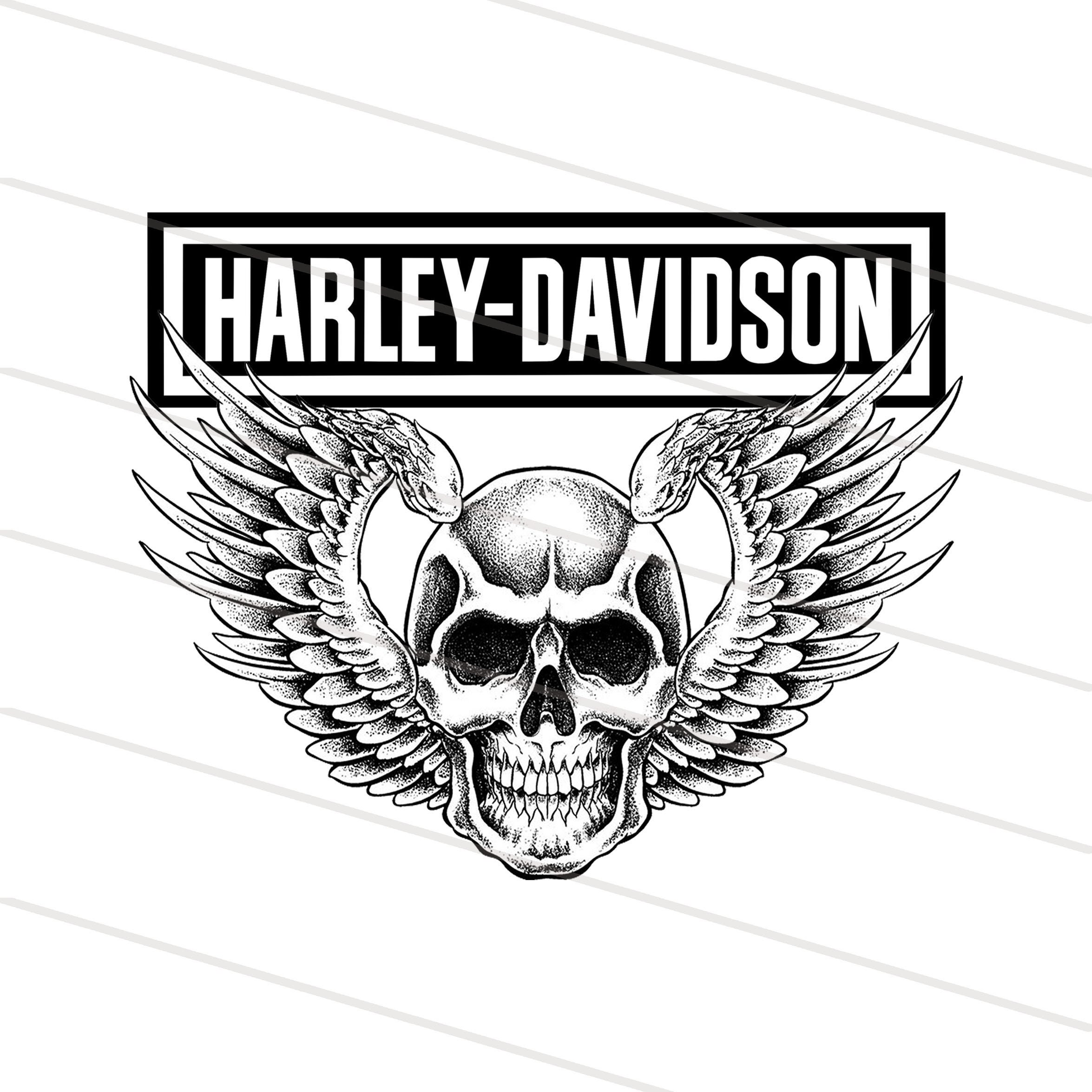 Skull Harley Davidson PNG Harley Davidson LOGO svg Harley Etsy