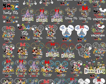 Disney Family Vacation 2026 Png Bundle: Magical Kingdom, Family Trip (Digital Download)
