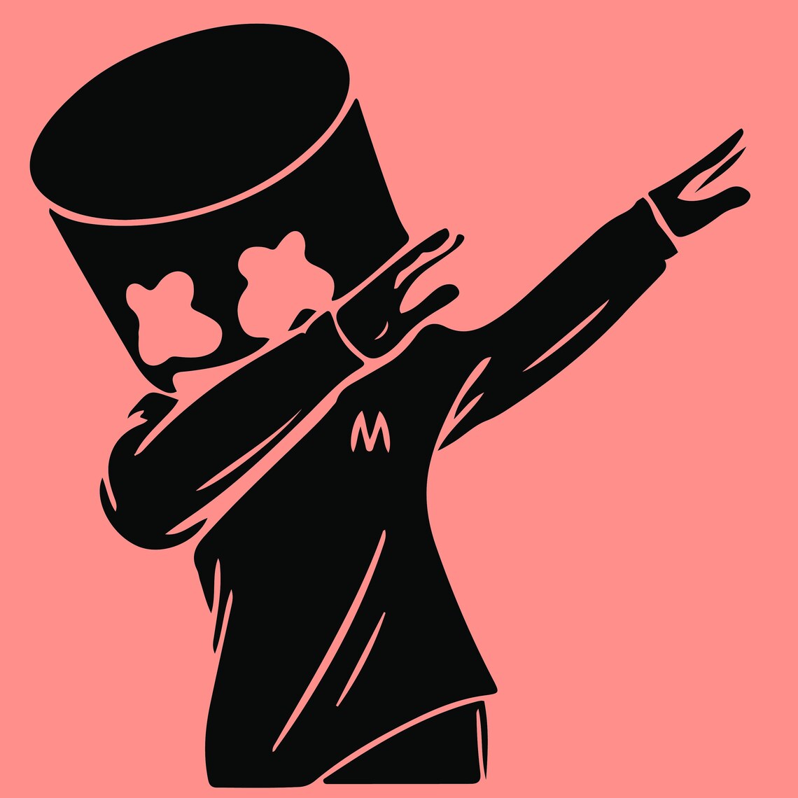 Marshmello Dabbing SVG PNG PDF File Cricut Cricut Joy Etsy