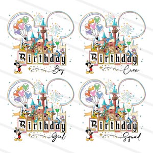 Bundle Geburtstag Squad Png, alles Gute zum Geburtstag Png, Familienurlaub Png, Vacay Mode, magisches Königreich Png, Geburtstag Png Bundle, Familienausflug Png