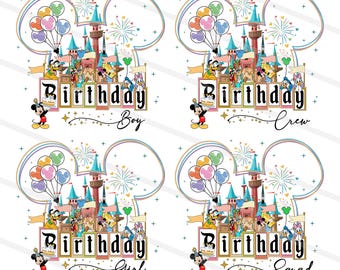 Bundle Birthday Squad Png, Happy Birthday Png, Family Vacation Png, Vacay Mode, Magical Kingdom Png, Birthday Png Bundle, Family Trip Png
