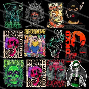 270+ Latest Streetwear Bundle |PNG| Tshirt Bundle | T-Shirt Print Design | Hip Hop T-Shirt | Pop Culture | T-Shirt Pod Design