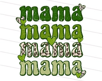 2 Design St. Patrick's Mama Png, Lucky Mama Png, Retro St. Patrick's Day Sublimation Design, Saint Patrick's Mom png, Saint Patrick Mama png